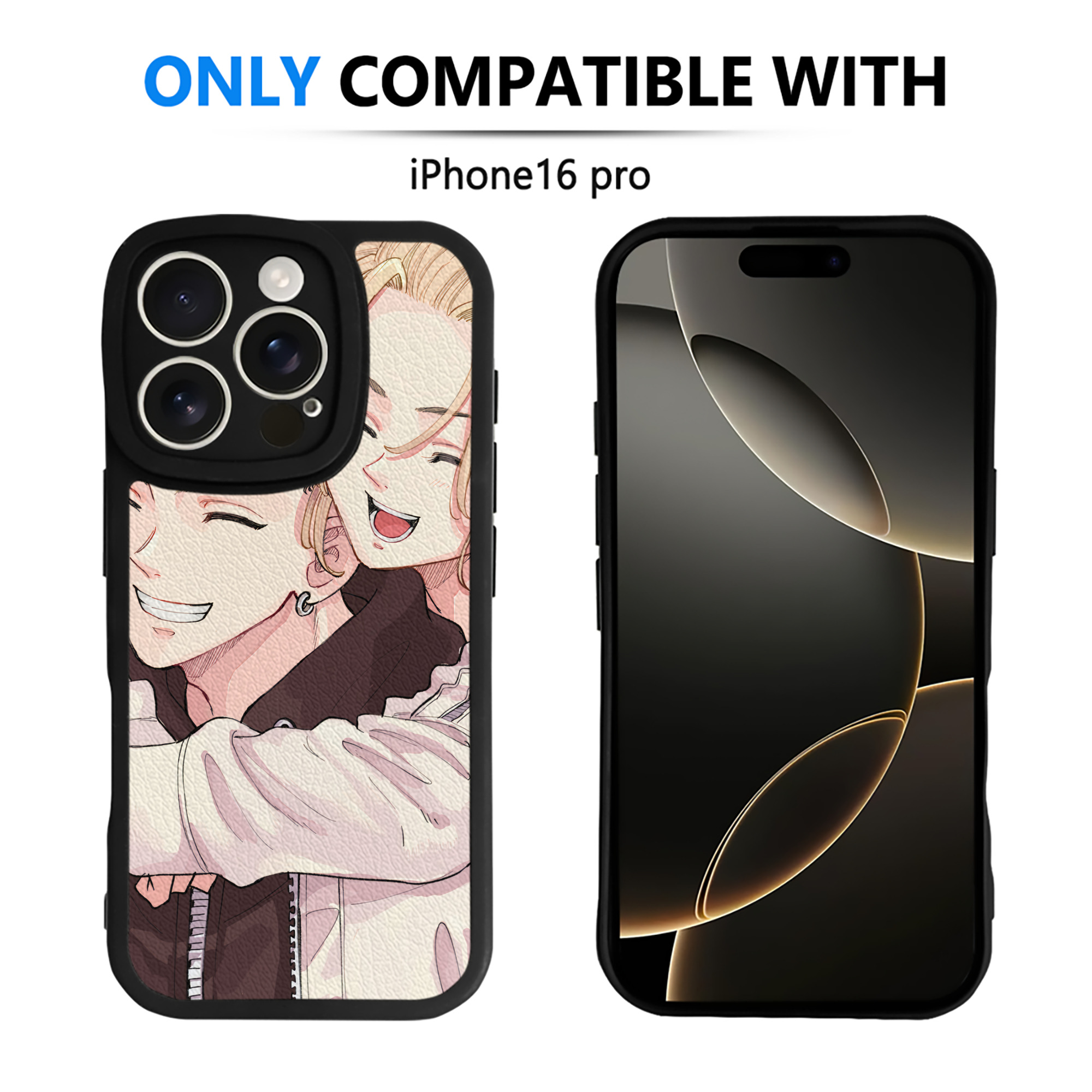 （画像用） 東京リベンジャーズ Tokyo Revengers 【iPhone 16シリーズ対応】シリコンスマホケース（レザー調） 材質：シリコン